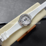 TW Factory Patek Philippe Nautilus 5726/1A-010 40mm White Rubber Strap Diamond Bezel White Dial