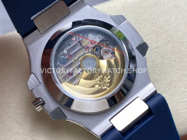 TW Factory Patek Philippe Nautilus 5726/1A-014 40mm Blue Rubber Strap Diamond Bezel Blue Dial