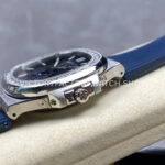 TW Factory Patek Philippe Nautilus 5726/1A-014 40mm Blue Rubber Strap Diamond Bezel Blue Dial