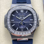 TW Factory Patek Philippe Nautilus 5726 1A 014 blue rubber strap blue dial