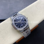 TW Factory Patek Philippe Nautilus 57261A-014 40mm Full Steel Diamond Bezel Blue Dial (5) TW Factory Patek Philippe Nautilus 5726/1A-014 40mm Full Steel Diamond Bezel Blue Dial