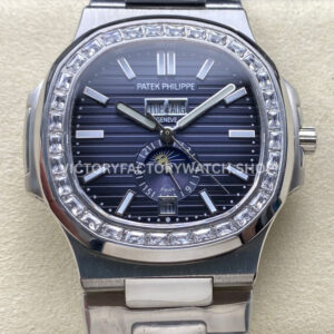 TW Factory Patek Philippe Nautilus 5726 1A 014 diamond bezel blue dial
