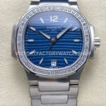 TW Nautilus blue dial steel diamond bezel 35.2mm