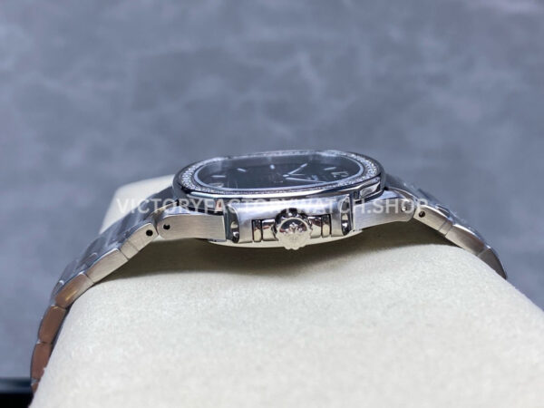 TW Factory Patek Philippe Nautilus 7118/1200A-001 35.2mm Full Steel Diamond Bezel Blue Dial