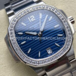 TW Factory Patek Philippe Nautilus 7118/1200A-001 35.2mm Full Steel Diamond Bezel Blue Dial