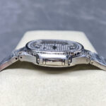 TW Factory Patek Philippe Nautilus 71181200A-010 Diamond Bezel White Dial (4) TW Factory Patek Philippe Nautilus 7118/1200A-010 35.2mm Full Steel Diamond Bezel White Dial