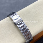 TW Factory Patek Philippe Nautilus 71181200A-010 Diamond Bezel White Dial (5) TW Factory Patek Philippe Nautilus 7118/1200A-010 35.2mm Full Steel Diamond Bezel White Dial