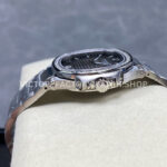 TW Factory Patek Philippe Nautilus 71181200A-011 Diamond Bezel Grey Dial (5) TW Factory Patek Philippe Nautilus 7118/1200A-011 35.2mm Full Steel Diamond Bezel Grey Dial