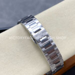 TW Factory Patek Philippe Nautilus 71181200A-011 Diamond Bezel Grey Dial (8) TW Factory Patek Philippe Nautilus 7118/1200A-011 35.2mm Full Steel Diamond Bezel Grey Dial