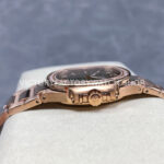 TW Factory Patek Philippe Nautilus 71181200R-010 Rose Gold Diamond Bezel Golden Champagne Dial (7) TW Factory Patek Philippe Nautilus 7118/1200R-010 35.2mm Full Rose Gold Diamond Bezel Golden Champagne Dial