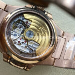 TW Factory Patek Philippe Nautilus 71181200R-010 Rose Gold Diamond Bezel Golden Champagne Dial (8) TW Factory Patek Philippe Nautilus 7118/1200R-010 35.2mm Full Rose Gold Diamond Bezel Golden Champagne Dial