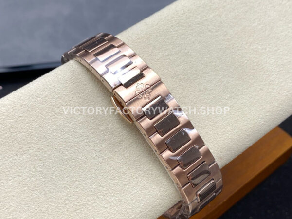 TW Factory Patek Philippe Nautilus 7118/1200R-010 35.2mm Full Rose Gold Diamond Bezel Golden brown Dial