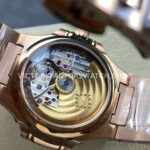 TW Factory Patek Philippe Nautilus 7118/1200R-010 35.2mm Full Rose Gold Diamond Bezel Golden brown Dial