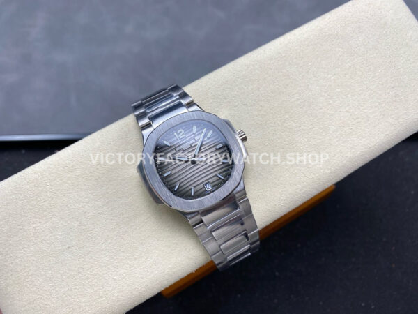 TW Factory Patek Philippe Nautilus 71181A-011 Grey Dial (2) TW Factory Patek Philippe Nautilus 7118/1A-011 35.2mm Full Steel Grey Dial