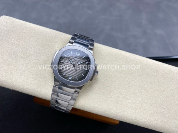 TW Factory Patek Philippe Nautilus 71181A-011 Grey Dial (3) TW Factory Patek Philippe Nautilus 7118/1A-011 35.2mm Full Steel Grey Dial