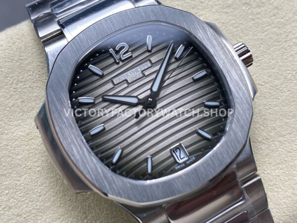 TW Factory Patek Philippe Nautilus 71181A-011 Grey Dial (4) TW Factory Patek Philippe Nautilus 7118/1A-011 35.2mm Full Steel Grey Dial