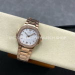 TW Factory Patek Philippe Nautilus 71181R-001 Rose Gold Diamond Bezel White Dial (1) TW Factory Patek Philippe Nautilus 71181R-001 35.2mm Full Rose Gold Diamond Bezel White Dial