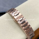 TW Factory Patek Philippe Nautilus 71181R-001 Rose Gold Diamond Bezel White Dial (9) TW Factory Patek Philippe Nautilus 71181R-001 35.2mm Full Rose Gold Diamond Bezel White Dial