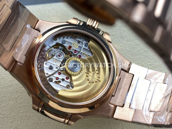 TW Factory Patek Philippe Nautilus 71181R-001 Rose Gold White Dial (3) TW Factory Patek Philippe Nautilus 7118/1R-001 35.2mm Full Rose Gold White Dial