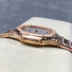 TW Factory Patek Philippe Nautilus 71181R-001 Rose Gold White Dial (7) TW Factory Patek Philippe Nautilus 7118/1R-001 35.2mm Full Rose Gold White Dial