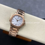 TW Factory Patek Philippe Nautilus 71181R-001 Rose Gold White Dial (8) TW Factory Patek Philippe Nautilus 7118/1R-001 35.2mm Full Rose Gold White Dial