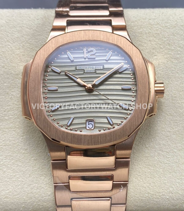 TW Nautilus champagne dial full rose gold 35.2mm
