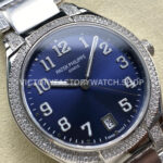 TW Factory Patek Philippe Twenty~4 7300/1200A-001 36mm Diamond Bezel Arabic Numerals Blue Dial