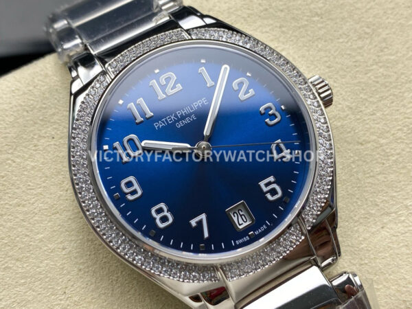 TW Factory Patek Philippe Twenty~4 7300/1200A-001 36mm Diamond Bezel Blue Dial
