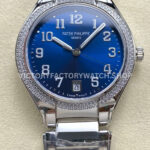 TW Factory Patek Philippe Twenty-4 7300 1200A diamond bezel blue dial