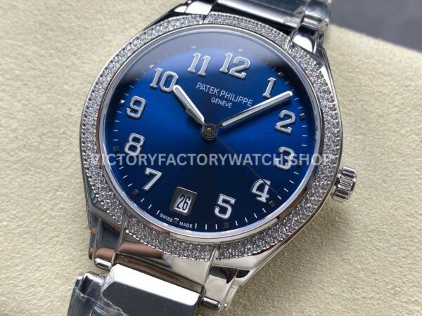 TW Factory Patek Philippe Twenty~4 7300/1200A-001 36mm Diamond Bezel Blue Dial