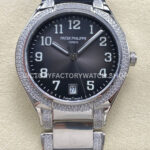 TW Factory Patek Philippe Twenty~4 7300 grey Arabic numerals diamond bezel