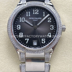 TW Factory Patek Philippe Twenty~4 7300 grey Arabic numerals diamond bezel