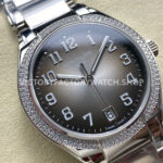 TW Factory Patek Philippe Twenty~4 73001200A-010 Diamond Bezel Grey Dial (2) TW Factory Patek Philippe Twenty~4 7300/1200A-010 36mm Diamond Bezel Grey Dial