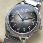 TW Factory Patek Philippe Twenty~4 73001200A-010 Diamond Bezel Grey Dial (3) TW Factory Patek Philippe Twenty~4 7300/1200A-010 36mm Diamond Bezel Grey Dial