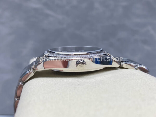 TW Factory Patek Philippe Twenty~4 73001200A-010 Diamond Bezel Grey Dial (7) TW Factory Patek Philippe Twenty~4 7300/1200A-010 36mm Diamond Bezel Grey Dial