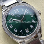 TW Factory Patek Philippe Twenty~4 73001200A-011 36mm Diamond Bezel Arabic Numerals Green Dial