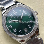 TW Factory Patek Philippe Twenty~4 73001200A-011 Diamond Bezel Green Dial (4) TW Factory Patek Philippe Twenty~4 7300/1200A-011 36mm Diamond Bezel Green Dial
