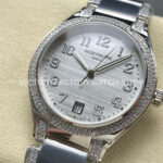 TW Factory Patek Philippe Twenty~4 7300/1200A 36mm Diamond Bezel Arabic Numerals White Dial