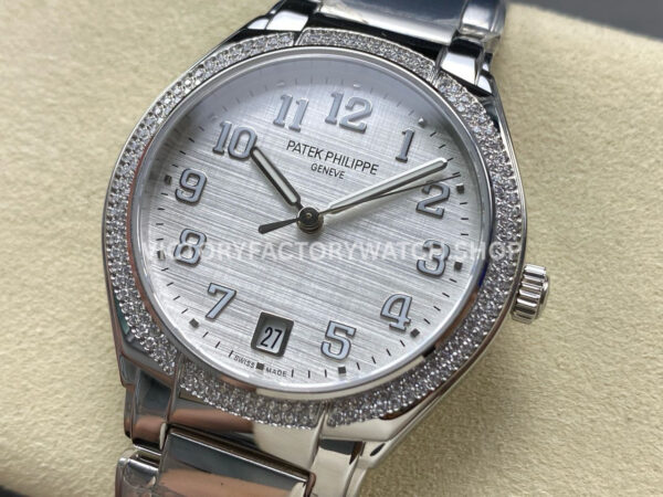 TW Factory Patek Philippe Twenty~4 7300/1200A 36mm Diamond Bezel White Dial