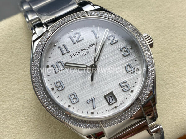 TW Factory Patek Philippe Twenty~4 7300/1200A 36mm Diamond Bezel White Dial