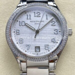 TW Factory Patek Philippe Twenty-4 7300 1200A diamond bezel white dial