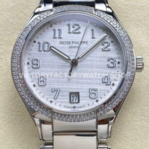 TW Factory Patek Philippe Twenty-4 7300 1200A diamond bezel white dial