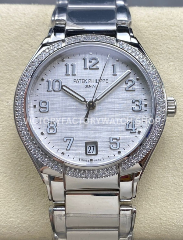 TW Factory Patek Philippe Twenty-4 7300 1200A diamond bezel white dial