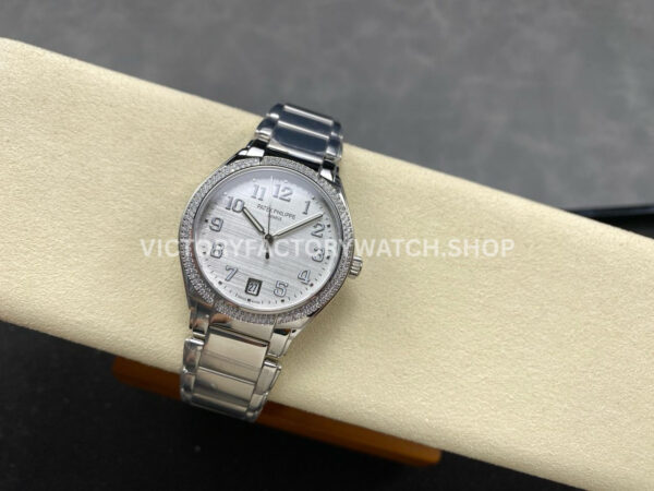 TW Factory Patek Philippe Twenty~4 7300/1200A 36mm Diamond Bezel White Dial
