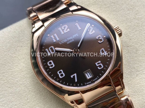 TW Factory Patek Philippe Twenty~4 7300/1200R-001 36mm Full Rose Gold Brown Dial