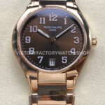 TW Factory Patek Philippe Twenty~4 7300 brown dial full rose gold