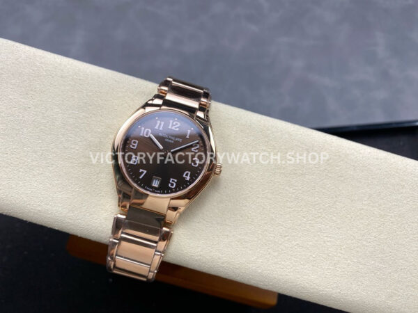 TW Factory Patek Philippe Twenty~4 7300/1200R-001 36mm Full Rose Gold Brown Dial