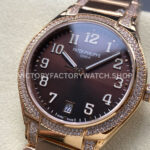 TW Factory Patek Philippe Twenty~4 7300/1200R-001 36mm Rose Gold Diamond Bezel Brown Dial