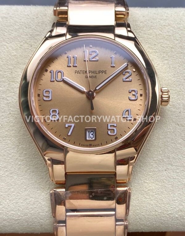TW Factory Patek Philippe Twenty~4 7300 gold Arabic numerals full rose gold
