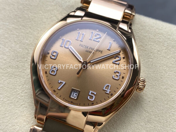 TW Factory Patek Philippe Twenty~4 7300/1200R 36mm Full Rose Gold Arabic Numerals Gold Dial